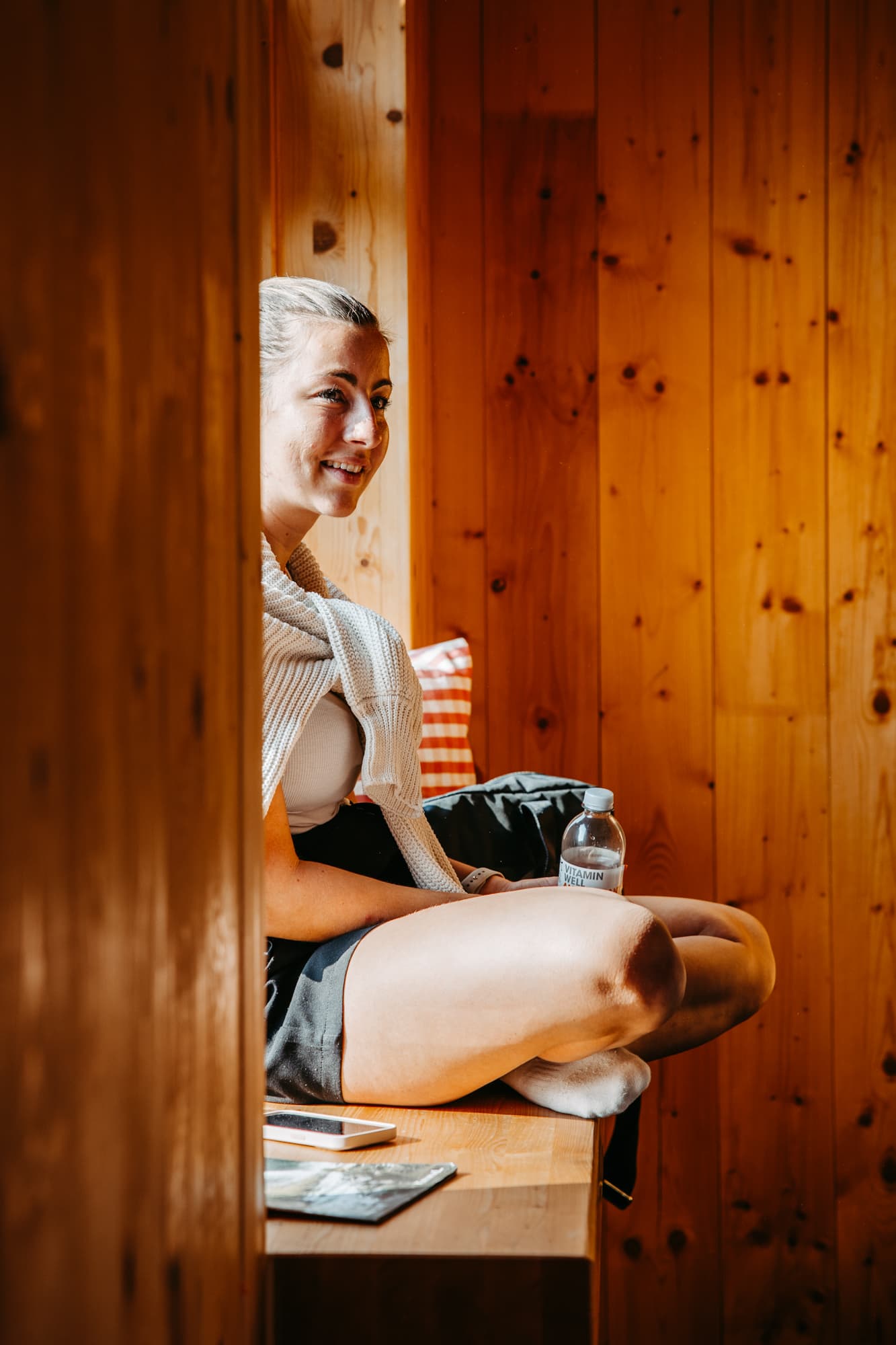 Cozy bunk bed accommodation